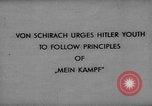 Image of Von Schirach Germany, 1935, second 16 stock footage video 65675047310