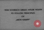 Image of Von Schirach Germany, 1935, second 17 stock footage video 65675047310