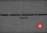 Image of Hermann Goering Germany, 1935, second 4 stock footage video 65675047311
