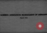 Image of Hermann Goering Germany, 1935, second 7 stock footage video 65675047311