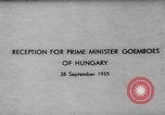 Image of Gyula Goemboes Germany, 1935, second 4 stock footage video 65675047314