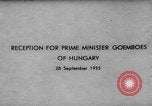 Image of Gyula Goemboes Germany, 1935, second 5 stock footage video 65675047314