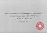 Image of Von Neurath Germany, 1936, second 1 stock footage video 65675047316