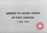 Standbild Adolf Hitler Berlin Deutschland, 1936, aus Sekunde 1 historischem Filmmaterial Videoclip 65675047318