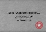 Image Adolf Hitler Allemagne, 1938, de la seconde 6 séquences d'archives historiques vidéo 65675047327