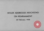 Image Adolf Hitler Allemagne, 1938, de la seconde 8 séquences d'archives historiques vidéo 65675047327