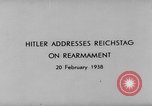 Image Adolf Hitler Allemagne, 1938, de la seconde 11 séquences d'archives historiques vidéo 65675047327