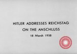 Image Adolf Hitler Allemagne, 1938, de la seconde 7 séquences d'archives historiques vidéo 65675047330