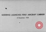 Image Graf Zeppelin porte-avions Kiel en Allemagne, 1938, de la seconde 3 séquences d'archives historiques vidéo 65675047338