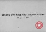 Image Graf Zeppelin porte-avions Kiel en Allemagne, 1938, de la seconde 4 séquences d'archives historiques vidéo 65675047338