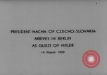 Image Emil Hacha Berlin Allemagne, 1939, de la seconde 8 séquences d'archives historiques vidéo 65675047340