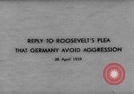 Image Adolf Hitler Berlin Allemagne, 1939, de la seconde 4 séquences d'archives historiques vidéo 65675047343