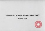Image Pacte européen de l'axe Allemagne, 1939, de la seconde 4 séquences d'archives historiques vidéo 65675047344