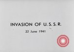 Image L'opération Barbarossa Invasion de l'Union Soviétique Allemagne, 1941, de la seconde 5 séquences d'archives historiques vidéo 65675047356