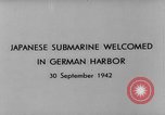 Image of Japanese submarine Germany, 1942, second 4 stock footage video 65675047363