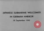 Image of Japanese submarine Germany, 1942, second 6 stock footage video 65675047363