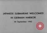 Image of Japanese submarine Germany, 1942, second 7 stock footage video 65675047363