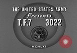 Standbild Rifle Squad Truppen United States USA, 1961, aus Sekunde 4 historischem Filmmaterial Videoclip 65675047370