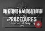 Standbild Dekontaminierungsmethoden United States USA, 1942, aus Sekunde 13 historischem Filmmaterial Videoclip 65675047393