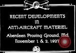 Image of 105 mm antiaircraft gun Aberdeen Proving Ground Maryland USA, 1927, second 4 stock footage video 65675047430