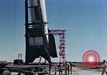 Image of German V-2 rocket White Sands New Mexico USA, 1946, second 58 stock footage video 65675047465