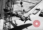 Standbild P-47 Thunderbolts geladen auf Flugzeugträger Ford Island Pearl Harbor Hawaii USA, 1944, aus Sekunde 52 historischem Filmmaterial Videoclip 65675047534