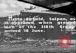 Standbild erfasst japanischen Flugplatz in Zweiten Weltkrieg Aslito Flugplatz Saipan Marianen, 1944, aus Sekunde 1 historischem Filmmaterial Videoclip 65675047536