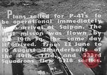 Image of US Army Air Forces 318th Fighter Group P-47 aircraft  Aslito Airfield Saipan Mariana Islands, 1944, second 28 stock footage video 65675047544