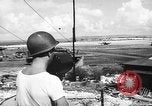 Standbild 19 USAAF Fighter Squadron P-47s der gegnerischen Insel Tinian Insel Tinian Marianen, 1945, aus Sekunde 4 historischem Filmmaterial Videoclip 65675047547