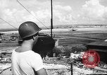 Standbild 19 USAAF Fighter Squadron P-47s der gegnerischen Insel Tinian Insel Tinian Marianen, 1945, aus Sekunde 5 historischem Filmmaterial Videoclip 65675047547