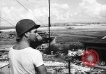 Standbild 19 USAAF Fighter Squadron P-47s der gegnerischen Insel Tinian Insel Tinian Marianen, 1945, aus Sekunde 11 historischem Filmmaterial Videoclip 65675047547