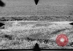 Standbild P-47s 19 Fighter Squadron Angriff japanische Stellungen Insel Tinian Marianen, 1944, aus Sekunde 53 historischem Filmmaterial Videoclip 65675047548