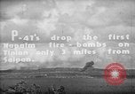Image of U.S. P-47s striking Japanese positions on Tinian Tinian Island Mariana Islands, 1944, second 3 stock footage video 65675047550