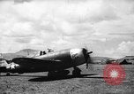 Standbild P-47s 19 USAAF Fighter Squadron in Saipan Saipan Marianen, 1944, aus Sekunde 8 historischem Filmmaterial Videoclip 65675047553