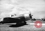 Standbild P-47s 19 USAAF Fighter Squadron in Saipan Saipan Marianen, 1944, aus Sekunde 12 historischem Filmmaterial Videoclip 65675047553