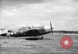 Standbild P-47s 19 USAAF Fighter Squadron in Saipan Saipan Marianen, 1944, aus Sekunde 14 historischem Filmmaterial Videoclip 65675047553