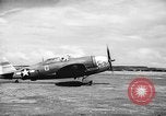 Standbild P-47s 19 USAAF Fighter Squadron in Saipan Saipan Marianen, 1944, aus Sekunde 15 historischem Filmmaterial Videoclip 65675047553