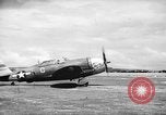 Standbild P-47s 19 USAAF Fighter Squadron in Saipan Saipan Marianen, 1944, aus Sekunde 16 historischem Filmmaterial Videoclip 65675047553