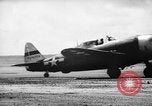Standbild P-47s 19 USAAF Fighter Squadron in Saipan Saipan Marianen, 1944, aus Sekunde 55 historischem Filmmaterial Videoclip 65675047553