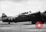Standbild P-47s 19 USAAF Fighter Squadron in Saipan Saipan Marianen, 1944, aus Sekunde 56 historischem Filmmaterial Videoclip 65675047553