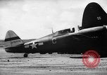 Standbild P-47s 19 USAAF Fighter Squadron in Saipan Saipan Marianen, 1944, aus Sekunde 57 historischem Filmmaterial Videoclip 65675047553