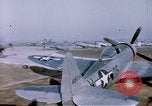Image of P-47 Thunderbolt fighter planes Germany, 1945, second 42 stock footage video 65675047564