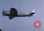 Image of P-47 Thunderbolt fighter planes of 386th Fighter Squadron Germany, 1945, second 9 stock footage video 65675047610