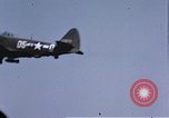 Image of P-47 Thunderbolt fighter planes of 386th Fighter Squadron Germany, 1945, second 18 stock footage video 65675047610