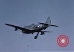 Image of P-47 Thunderbolt fighter planes of 386th Fighter Squadron Germany, 1945, second 32 stock footage video 65675047610