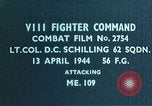 Image of German Messerschmitt Bf 109 plane European Theater, 1944, second 4 stock footage video 65675047628