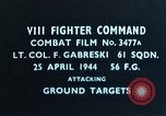 Image of Lieutenant Colonel F Gabreski European Theater, 1944, second 1 stock footage video 65675047638