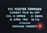 Image of strafing air strip European Theater, 1944, second 3 stock footage video 65675047639