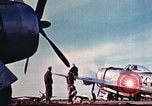 Image of P-47 Thunderbolt fighter planes Belgium, 1945, second 32 stock footage video 65675047643