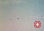 Image of P-38 and P-47 aircraft peel off  and a P-47 lands Belgium, 1945, second 5 stock footage video 65675047648
